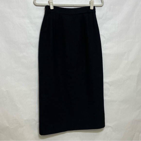 VINTAGE PIONEER WEAR RED RIVER WESTERN COWGIRL WOOL BUTTON MIDI SKIRT - Picture 7 of 14